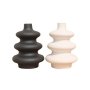 WALLXPERT Vaza set Crno Bela CY0112 - slika 2
