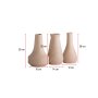 WALLXPERT Vaza set Crease Series Set Beige - slika 3