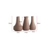WALLXPERT Vaza Crease Series Set Brown - slika 3