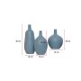 WALLXPERT Vaza Passion Set Grey Blue - slika 3