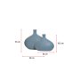 WALLXPERT Vaza Platy Set Grey Blue - slika 3