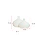 WALLXPERT Vaza Platy Set White - slika 3