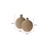 WALLXPERT Vaza Matery Set Brown - slika 3