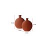 WALLXPERT Vaza Matery Set Tile Red - slika 3