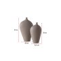 WALLXPERT Vaza Asimetrik Set Mink - slika 3