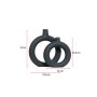 WALLXPERT Vaza Rings Set Anthracite - slika 3