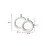 WALLXPERT Vaza Rings Set White - slika 3