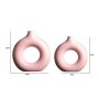 WALLXPERT Vaza set Iskandinav Halka Pink - slika 2