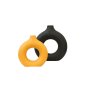WALLXPERT Vaza set Iskandinav Halka Black Orange - slika 2