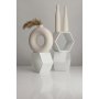 WALLXPERT Vaza set bela BSS030 - slika 4