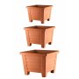 WALLXPERT Vaza set braon KRSKS 3 - slika 2
