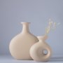 WALLXPERT Vaza Delta Capella Set Beige - slika 1