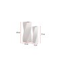 WALLXPERT Vaza Sprial Set White - slika 3