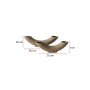 WALLXPERT Vaza Horn Set Mink - slika 3