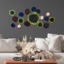 WALLXPERT Dekorativni metalni zidni pribor Nenuharps 3 multicolor - slika 1