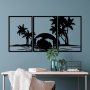 WALLXPERT Dekorativni metalni zidni pribor Seaside Trio B - slika 1