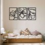 WALLXPERT Dekorativni metalni zidni pribor Floral Line APT529MS - slika 1