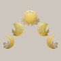 WALLXPERT Dekorativni metalni zidni pribor Moon Phases Metal Wall Art APT615 Gold - slika 3