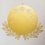 WALLXPERT Dekorativni metalni zidni pribor Moon Phases Metal Wall Art APT615 Gold - slika 4