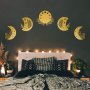 WALLXPERT Dekorativni metalni zidni pribor Moon Phases Metal Wall Art APT615 Gold - slika 2