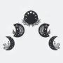WALLXPERT Dekorativni metalni zidni pribor Moon Phases Metal Wall Art APT615 Black - slika 4