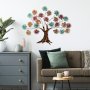 WALLXPERT Dekorativni metalni zidni pribor Maple Green Red - slika 2