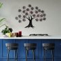 WALLXPERT Dekorativni metalni zidni pribor Maple Red - slika 4