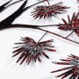 WALLXPERT Dekorativni metalni zidni pribor Maple Red - slika 5