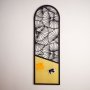 WALLXPERT Dekorativni metalni zidni pribor Ginkgo Rattan Metal Wall Art APT511MS - slika 1