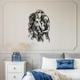 WALLXPERT Dekorativni metalni zidni pribor Kiss Black - slika 3