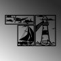 WALLXPERT Dekorativni metalni zidni pribor Lighthouse Trio B - slika 5