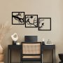 WALLXPERT Dekorativni metalni zidni pribor Bough Trio B - slika 2