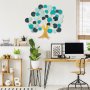 WALLXPERT Dekorativni metalni zidni pribor multicolor Lime Hazel - slika 1