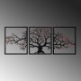 WALLXPERT Dekorativni metalni zidni pribor multicolor Tree 48 - slika 4
