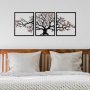 WALLXPERT Dekorativni metalni zidni pribor multicolor Tree 48 - slika 1