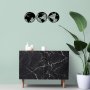 WALLXPERT Dekorativni metalni zidni pribor World Map Metal Decor 3 Black - slika 1