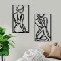 WALLXPERT Dekorativni metalni zidni pribor Minimalist Female Body - slika 2
