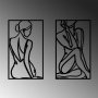 WALLXPERT Dekorativni metalni zidni pribor Minimalist Female Body - slika 4