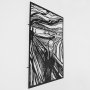 WALLXPERT Dekorativni metalni zidni pribor The Scream APT728 L - slika 3