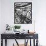 WALLXPERT Dekorativni metalni zidni pribor The Scream APT728 L - slika 1