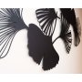 WALLXPERT Dekorativni metalni zidni pribor Gingko Leaves APT516 - slika 5