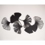 WALLXPERT Dekorativni metalni zidni pribor Gingko Leaves APT516 - slika 1