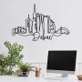 WALLXPERT Dekorativni metalni zidni pribor crna boja Dubai - slika 2