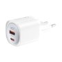 XO Kućni punjač od 30w sa USB A i USB C konektorom - slika 1