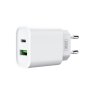XO Kućni punjač od 18w sa USB A i USB C konektorom - slika 1