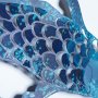 WALLXPERT Dekorativni metalni zidni pribor Carpa Koi APT748 M Blue - slika 5