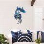 WALLXPERT Dekorativni metalni zidni pribor Carpa Koi APT748 M Blue - slika 2