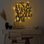 WALLXPERT Dekorativni metalni zidni pribor Its A Good Day To Have A Good Day 187 - slika 2