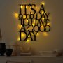 WALLXPERT Dekorativni metalni zidni pribor Its A Good Day To Have A Good Day 187 - slika 1