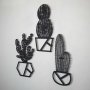 WALLXPERT Dekorativni metalni zidni pribor Cactus APT354MS - slika 2